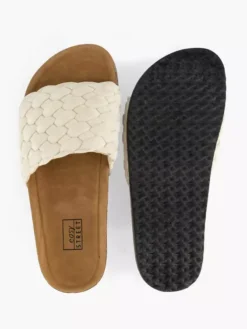 Easy Street Beige Slipper Knitted -Beroemde Schoenen Winkel 2184347 H3