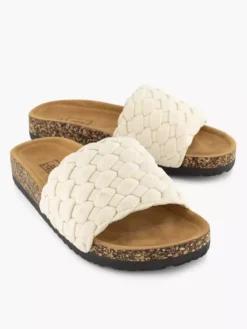 Easy Street Beige Slipper Knitted -Beroemde Schoenen Winkel 2184347 H5
