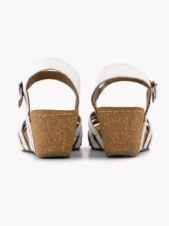 Easy Street Witte Sandaal Sleehak 9 Easy Street Witte Sandaal Sleehak -Beroemde Schoenen Winkel 2184597 H4