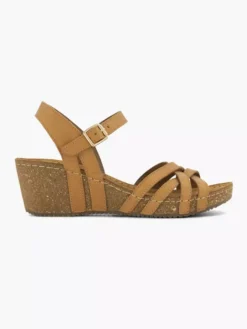 Easy Street Bruine Leren Sandalette