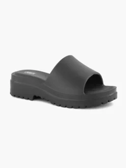 Zwarte Chunky Badslipper -Beroemde Schoenen Winkel 2184649 H6