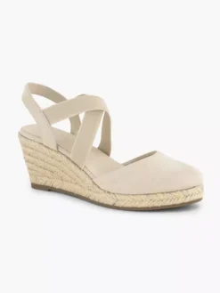 Beige Slingback Sleehak -Beroemde Schoenen Winkel 2184725 H6