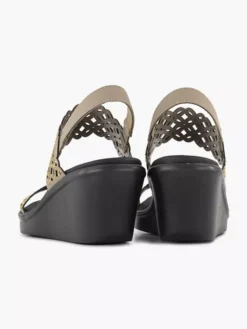 Skechers Taupe Ruble On- Sassy Dayz -Beroemde Schoenen Winkel 2185215 H4