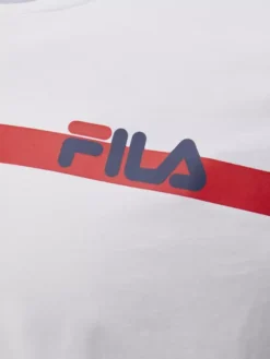 Fila Witte Sidney Tee With Block -Beroemde Schoenen Winkel 2188642 H3