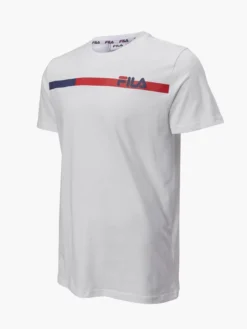 Fila Witte Sidney Tee With Block -Beroemde Schoenen Winkel 2188642 H6