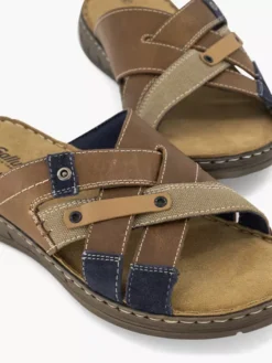 Bruine Leren Slipper -Beroemde Schoenen Winkel 2191366 H5