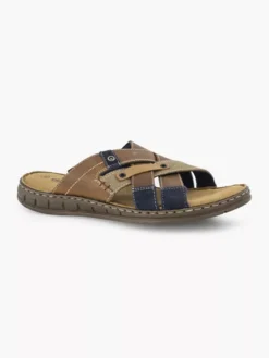 Bruine Leren Slipper -Beroemde Schoenen Winkel 2191366 H6