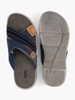 Donkerblauwe Suéde Slipper -Beroemde Schoenen Winkel 2191419 H3