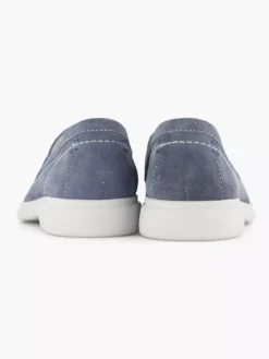 Lichtblauwe Suéde Instapper -Beroemde Schoenen Winkel 2191539 H4