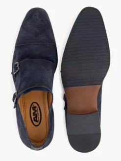 Blauwe Suéde Instapper Gespen -Beroemde Schoenen Winkel 2191545 H3