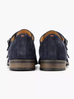 Blauwe Suéde Instapper Gespen -Beroemde Schoenen Winkel 2191545 H4