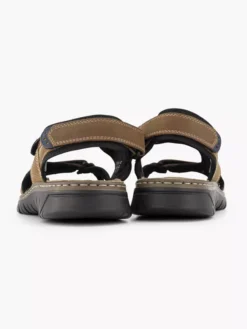 Bruine Leren Sandaal -Beroemde Schoenen Winkel 2191637 H4