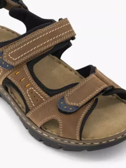 Bruine Leren Sandaal -Beroemde Schoenen Winkel 2191637 H5