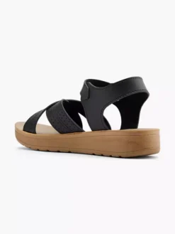 Zwarte Platform Sandaal -Beroemde Schoenen Winkel 2191740 H3