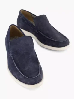 Donkerblauwe Suéde Instapper -Beroemde Schoenen Winkel 2191741 H5