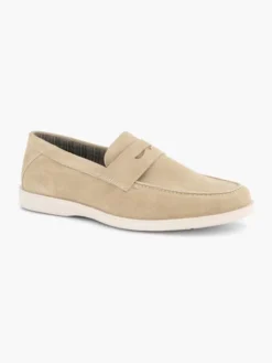 Beige Suéde Instapper -Beroemde Schoenen Winkel 2191745 H6
