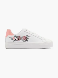 Witte Sneaker Roze Bloemen