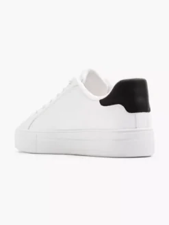 Witte Sneaker Bloemen -Beroemde Schoenen Winkel 2191997 H3