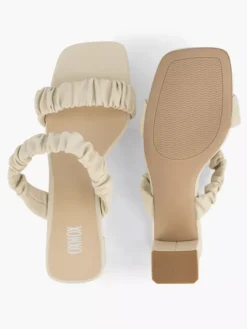 Beige Slipper Hak -Beroemde Schoenen Winkel 2192826 H3
