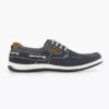 Donkerblauwe Nubuck Veterschoen