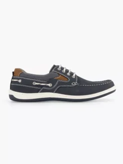 Donkerblauwe Nubuck Veterschoen