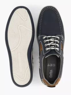 Donkerblauwe Nubuck Veterschoen -Beroemde Schoenen Winkel 2193720 H3