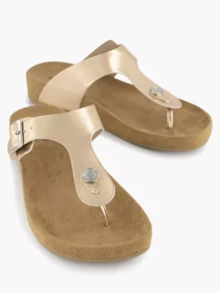 Roségouden Teenslipper -Beroemde Schoenen Winkel 2198407 H5