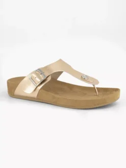 Roségouden Teenslipper -Beroemde Schoenen Winkel 2198407 H6