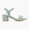 Groene Suéde Sandalette