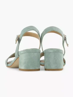 Groene Suéde Sandalette -Beroemde Schoenen Winkel 2201273 H4