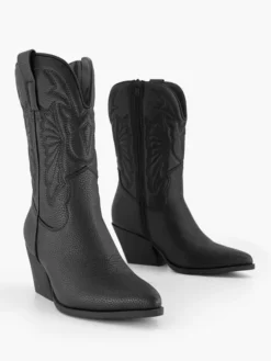 Zwarte Cowboy Laars 10 Zwarte Cowboy Laars -Beroemde Schoenen Winkel 2203437 H5
