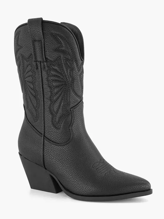 Zwarte Cowboy Laars 6 Zwarte Cowboy Laars - Afbeelding 6
