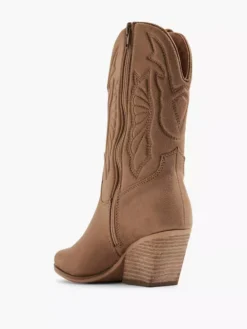 Taupe Cowboy Laars -Beroemde Schoenen Winkel 2203441 H3