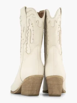 Beige Cowboy Laars -Beroemde Schoenen Winkel 2203447 H3