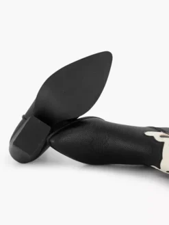 Zwart/ Witte Cowboy Laars -Beroemde Schoenen Winkel 2203453 H4