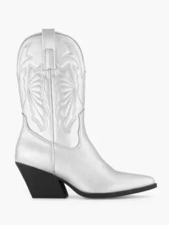 Zilverkleurige Cowboy Laars