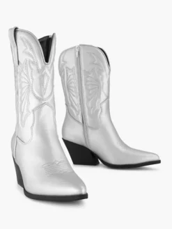 Zilverkleurige Cowboy Laars -Beroemde Schoenen Winkel 2203458 H5