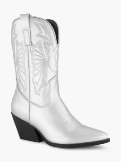 Zilverkleurige Cowboy Laars -Beroemde Schoenen Winkel 2203458 H6