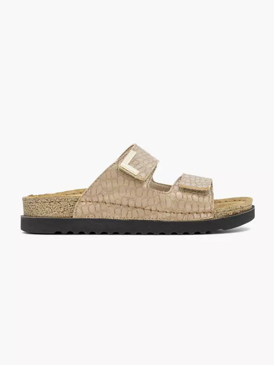 Easy Street Zandkleurige Slipper 1 Easy Street Zandkleurige Slipper