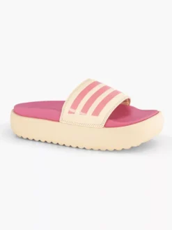 ADIDAS Beige Adilette Platform -Beroemde Schoenen Winkel 2204537 H6