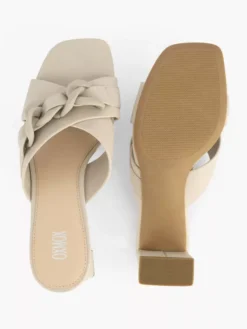 Beige Muiltje Sierketting -Beroemde Schoenen Winkel 2204667 H3