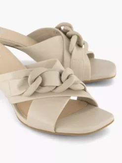 Beige Muiltje Sierketting -Beroemde Schoenen Winkel 2204667 H5