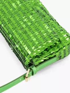 Groene Schoudertas Pailletten -Beroemde Schoenen Winkel 2207510 H4
