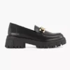Zwarte Chunky Loafer Sierketting