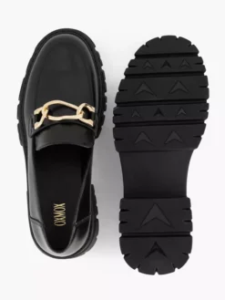 Zwarte Chunky Loafer Sierketting 8 Zwarte Chunky Loafer Sierketting -Beroemde Schoenen Winkel 2209512 H3