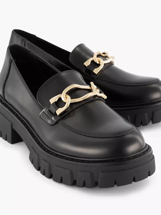 Zwarte Chunky Loafer Sierketting 5 Zwarte Chunky Loafer Sierketting - Afbeelding 5