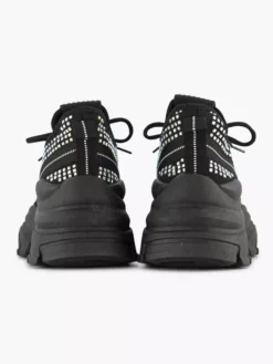 Zwarte Chunky Sneaker Steentjes -Beroemde Schoenen Winkel 2210497 H4