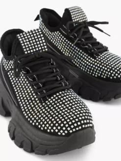 Zwarte Chunky Sneaker Steentjes -Beroemde Schoenen Winkel 2210497 H5