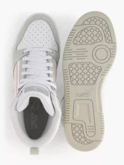 Witte Puma Rebound V6 Mid Jr -Beroemde Schoenen Winkel 2211604 H3