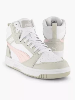 Witte Puma Rebound V6 Mid Jr -Beroemde Schoenen Winkel 2211604 H5